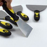 Different Size Putty Knife Scraper With Rubber Handle Stainless Steel